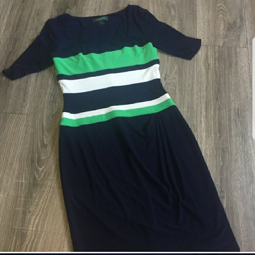 Beautiful stripe Ralph Lauren dress